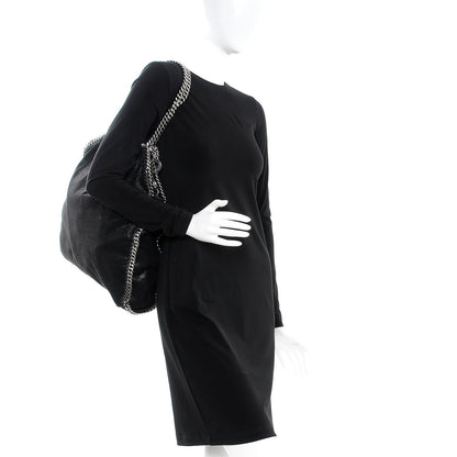 Stella McCartney Shaggy Deer Big Falabella Tote Black 2 of 8