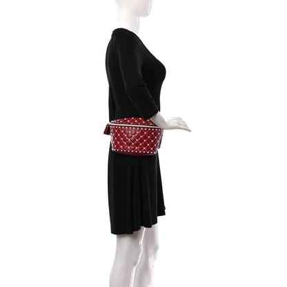 Valentino Garavani Lambskin Free Rockstud Spike Belt Bag 75 Rosso Valentino 2 of 10