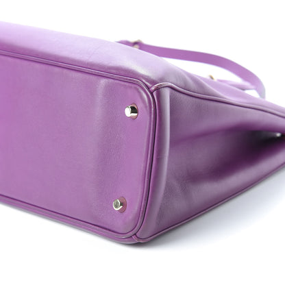 Christian Dior Smooth Calfskin Large Diorissimo Tote Purple 11 of 12