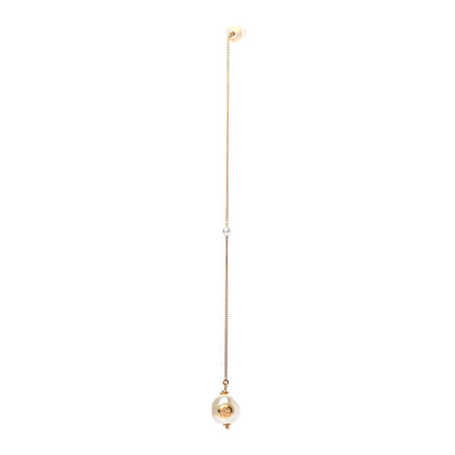 Gucci Faux Pearl Interlocking G Single Pendant Earring 1 of 4