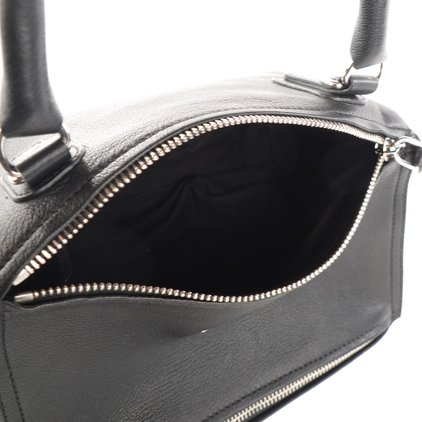 Sugar Goatskin Small Pandora Black