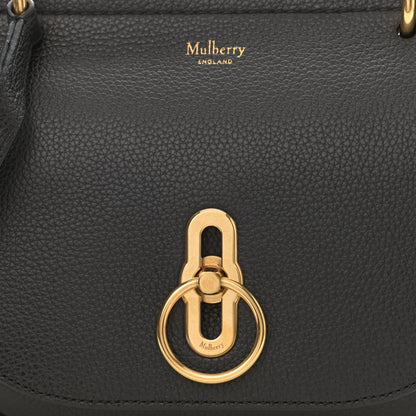 Mulberry Small Classic Grain Calfskin Small Amberley Satchel Black 6 of 10