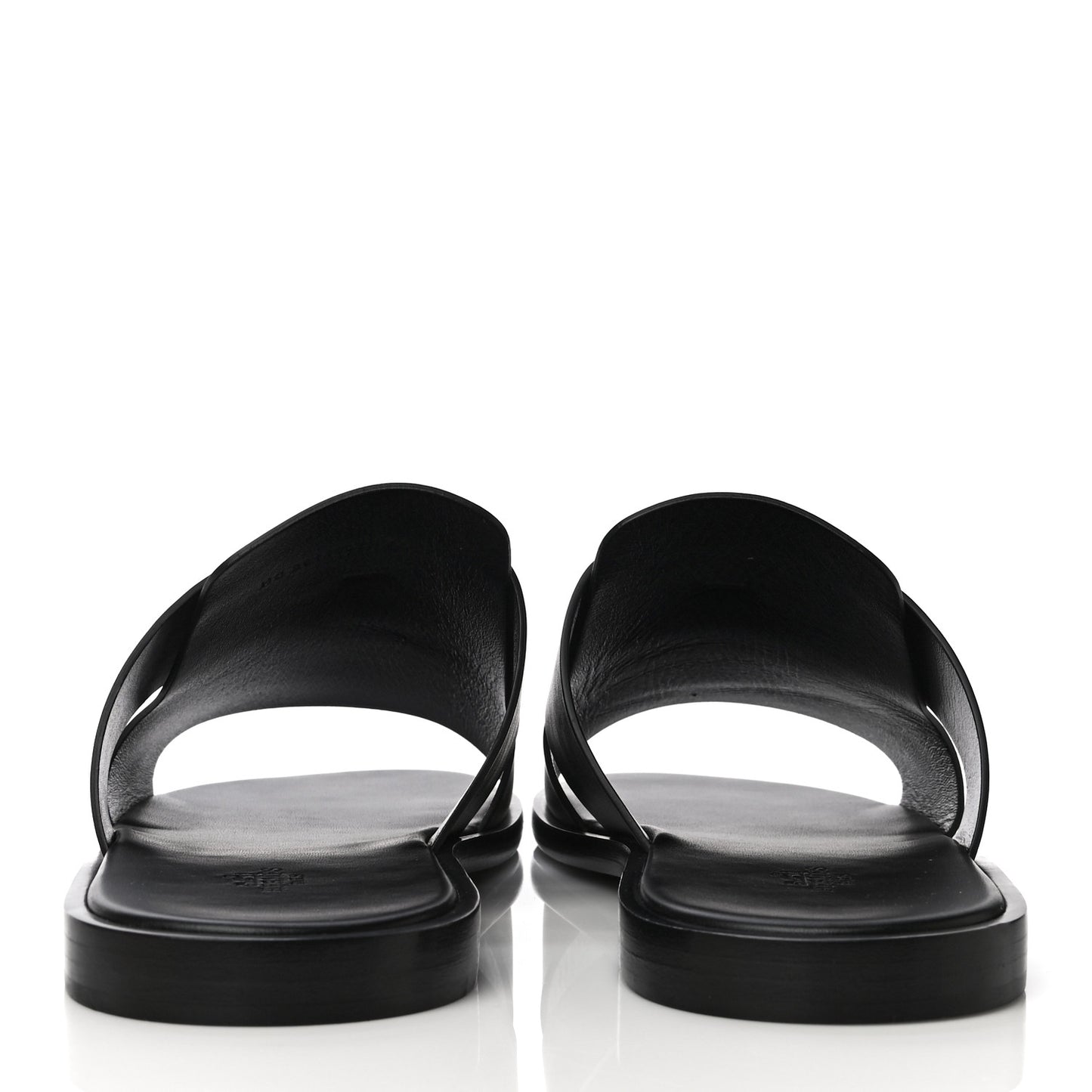 Calfskin Mens Arles Mules 46 Black