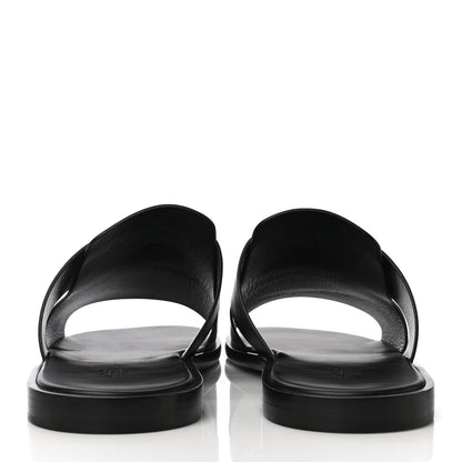 Hermes Calfskin Mens Arles Mules 46 Black 6 of 10