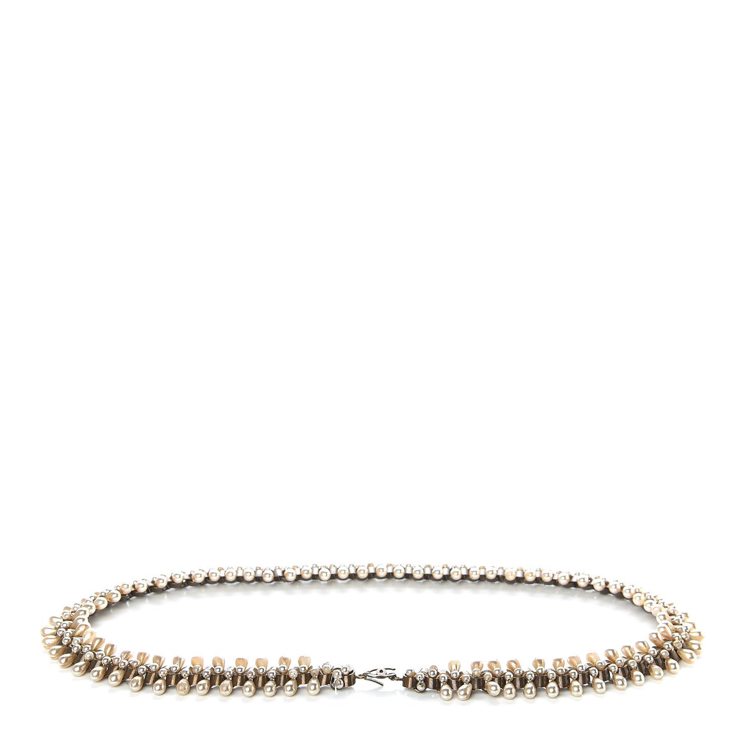 Pearl CC Chain Belt Gold
