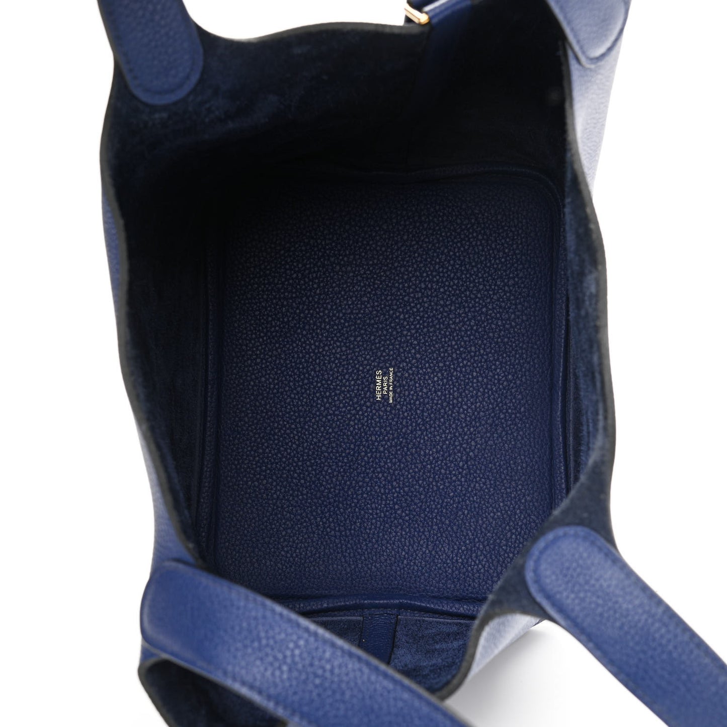 Taurillon Clemence Picotin Lock 22 MM Bleu Saphir