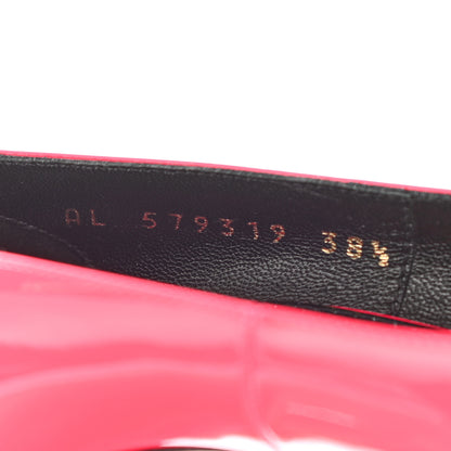 Saint Laurent Patent Calfskin Kiki 85 Pumps 38.5 Fuxia Fluo 8 of 8
