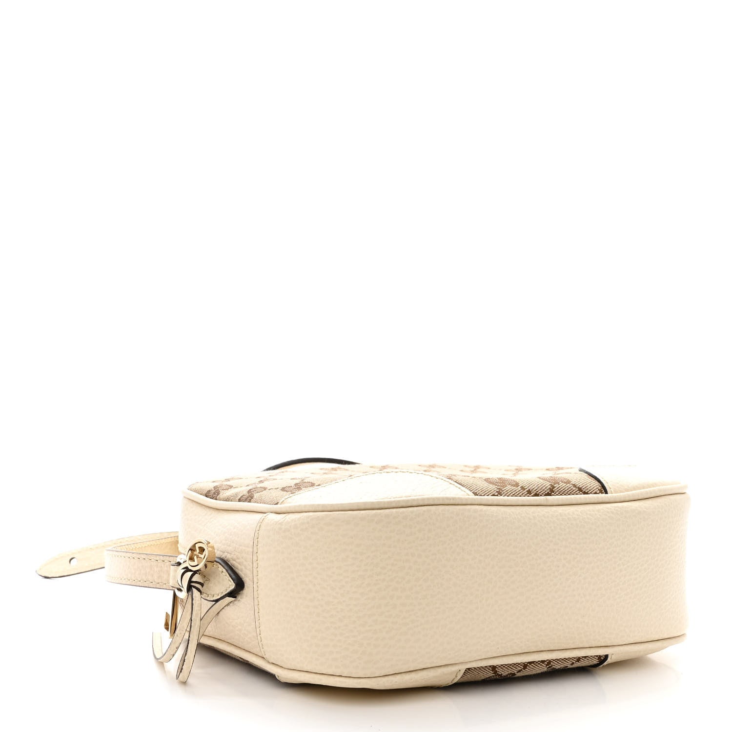 Gucci Monogram Dollar Calfskin Mini Bree Messenger Bag Beige Ebony Avoire 4 of 10
