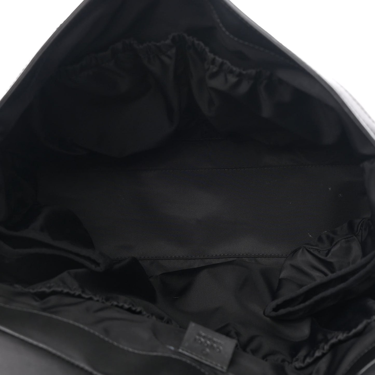 GG Supreme Monogram Web Messenger Diaper Bag Black Grey