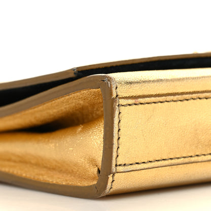 Saint Laurent Metallic Calfskin Small Classic Monogram Kate Tassel Satchel Gold 8 of 12