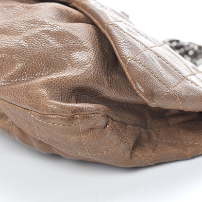 Chanel Caviar Quilted Medium Elastic Flap Brown 13 of 15