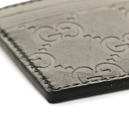 Gucci Guccissima Card Holder Black 7 of 8