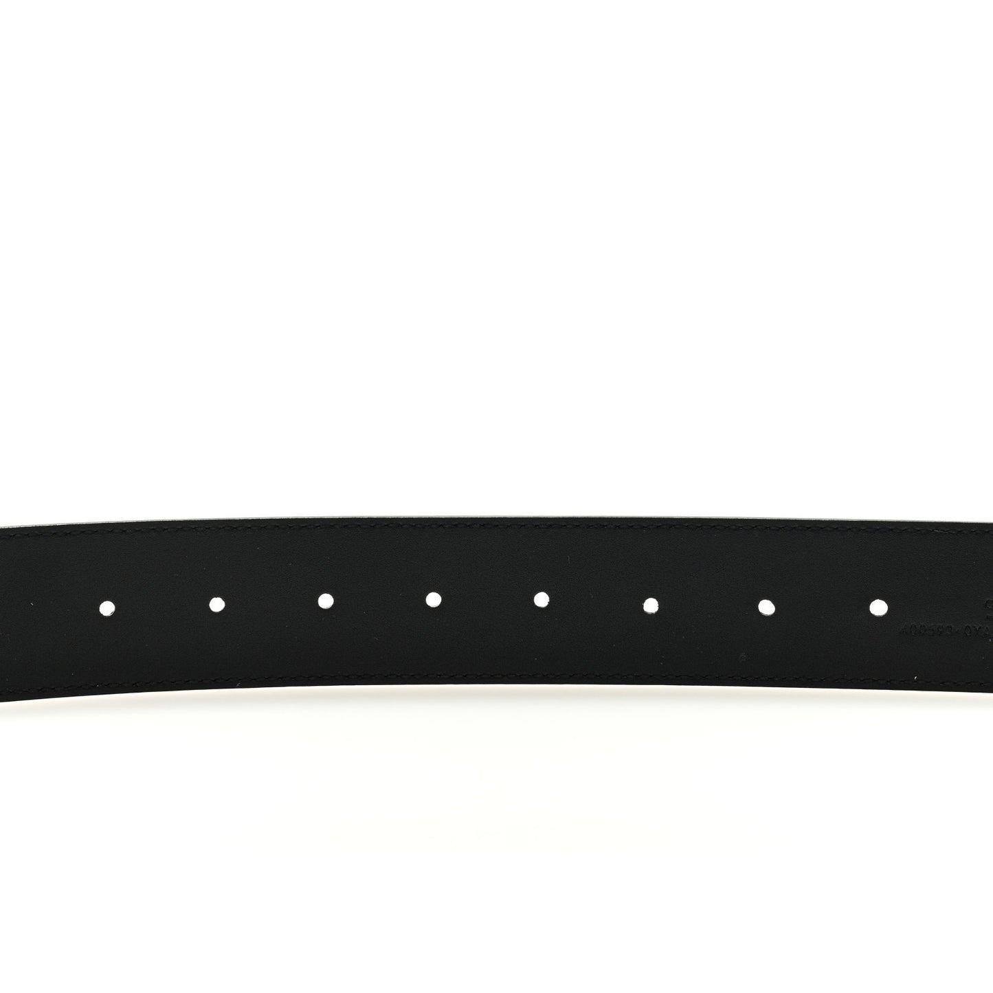 Plutone Calfskin Palladium Double G 40mm Belt 95 38 Black
