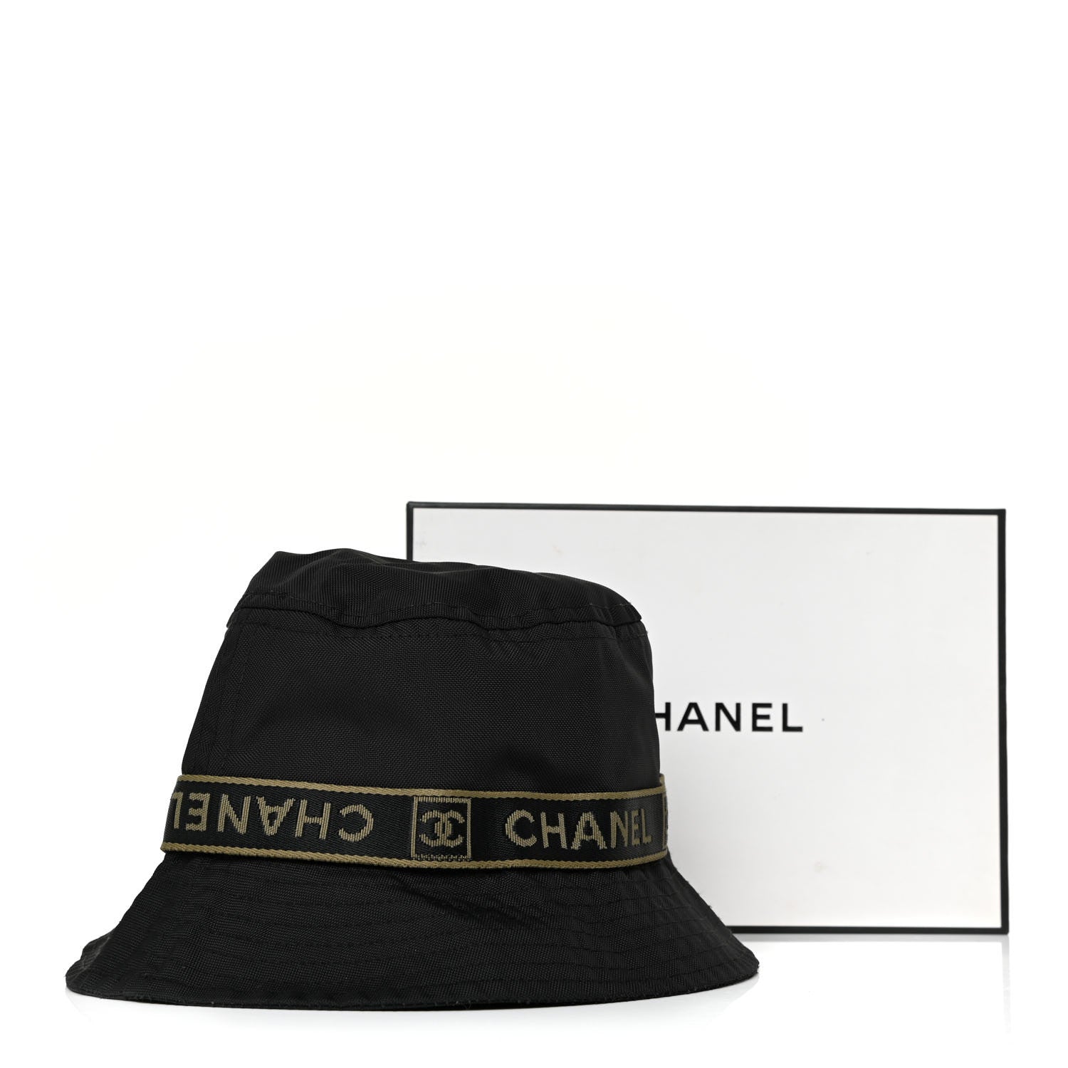 Chanel Nylon Logo Bucket Hat M Black 7 of 7