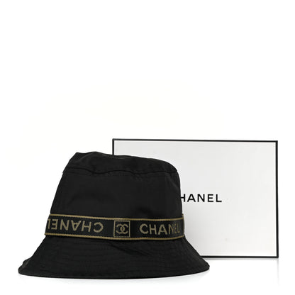 Chanel Nylon Logo Bucket Hat M Black 7 of 7