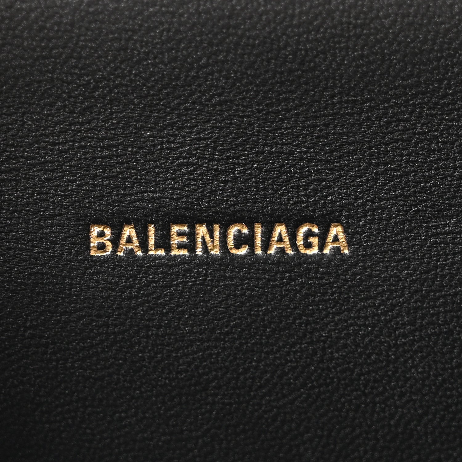 Balenciaga Shiny Box Calfskin Hourglass Top Handle Bag XS Black 6 of 9