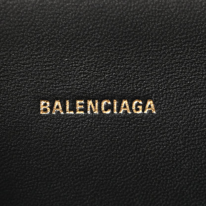 Balenciaga Shiny Box Calfskin Hourglass Top Handle Bag XS Black 6 of 9