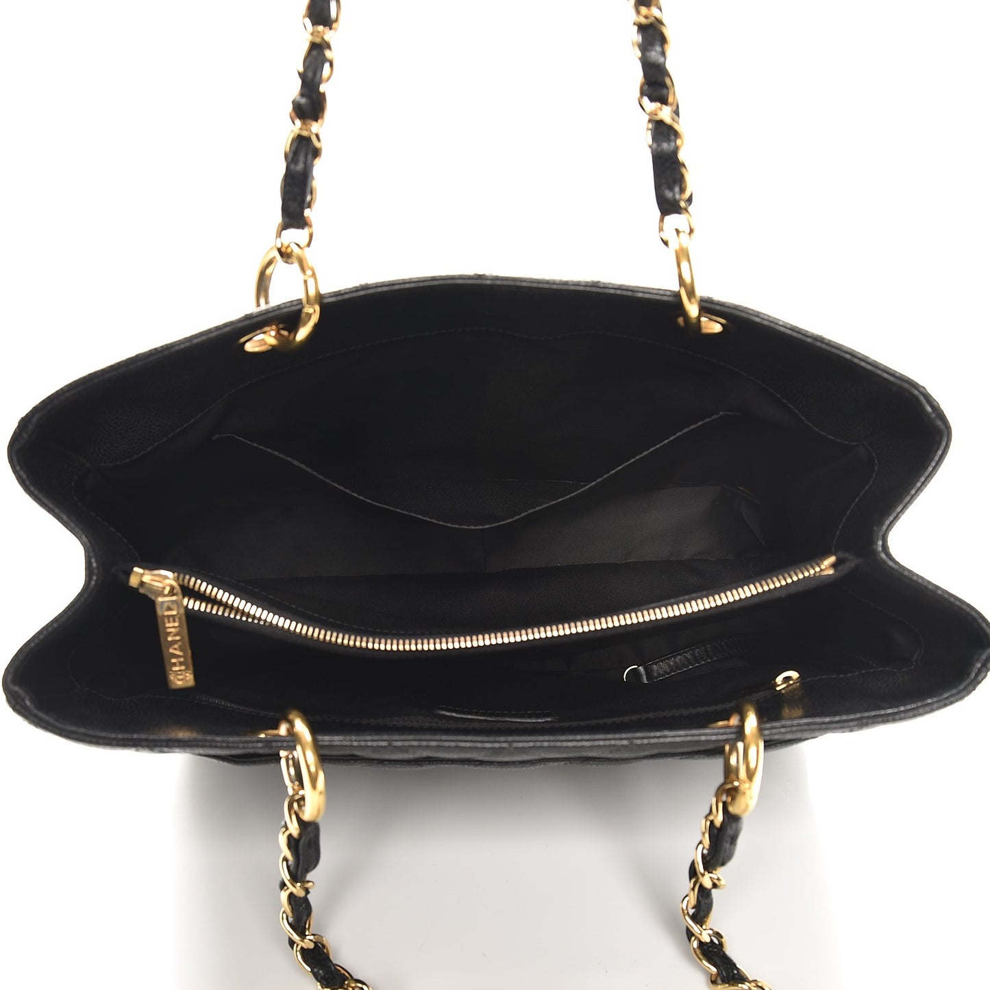 Caviar Quilted Grand Shopping Tote GST Black