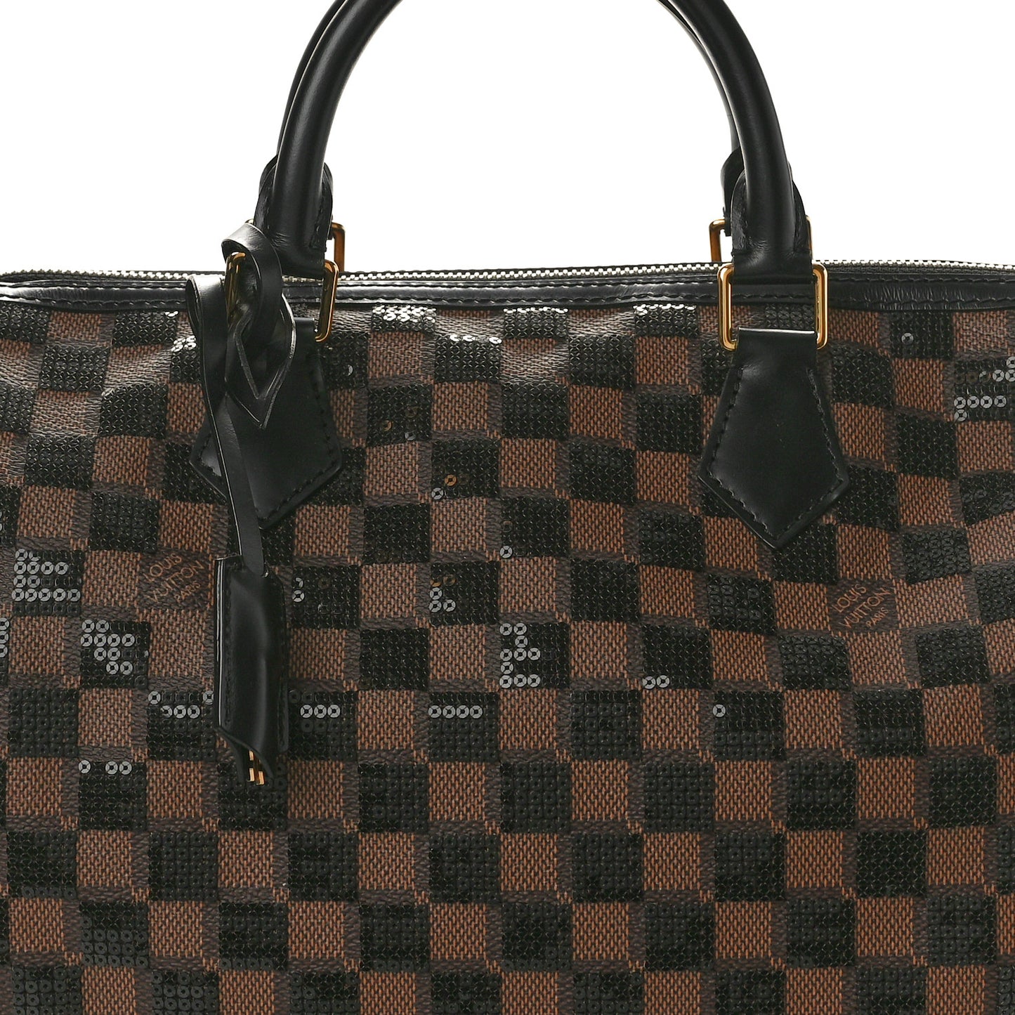 Damier Paillettes Speedy 30 Black