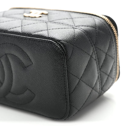 Chanel Caviar Quilted Trendy Handle Mini Vanity Black 10 of 11