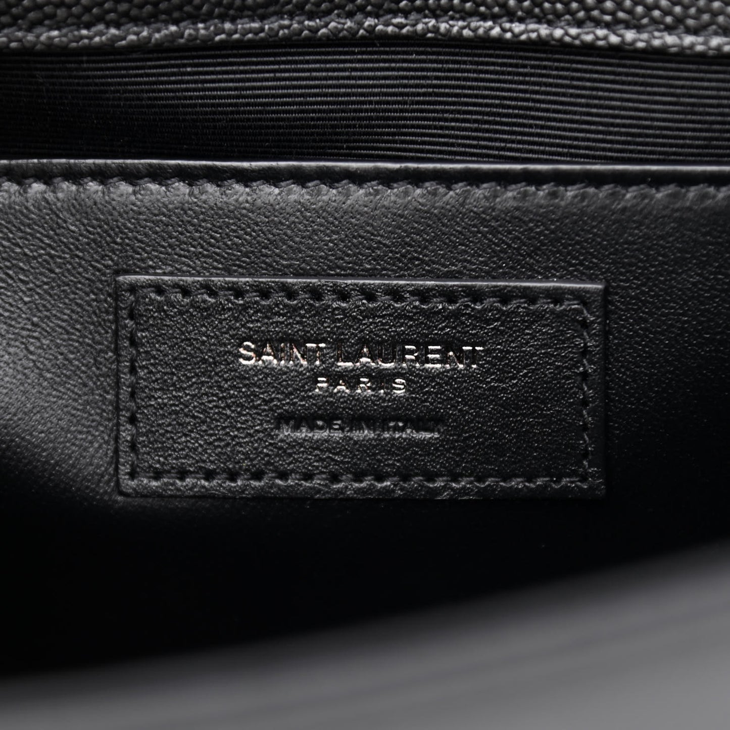 Grain De Poudre Medium Classic Monogram Kate Satchel Black