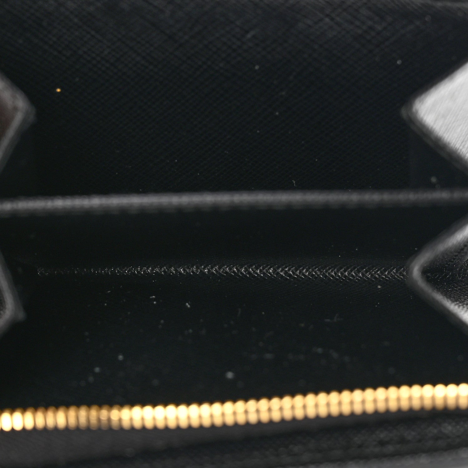 Prada Nylon Saffiano Metal Compact Wallet Black 5 of 7