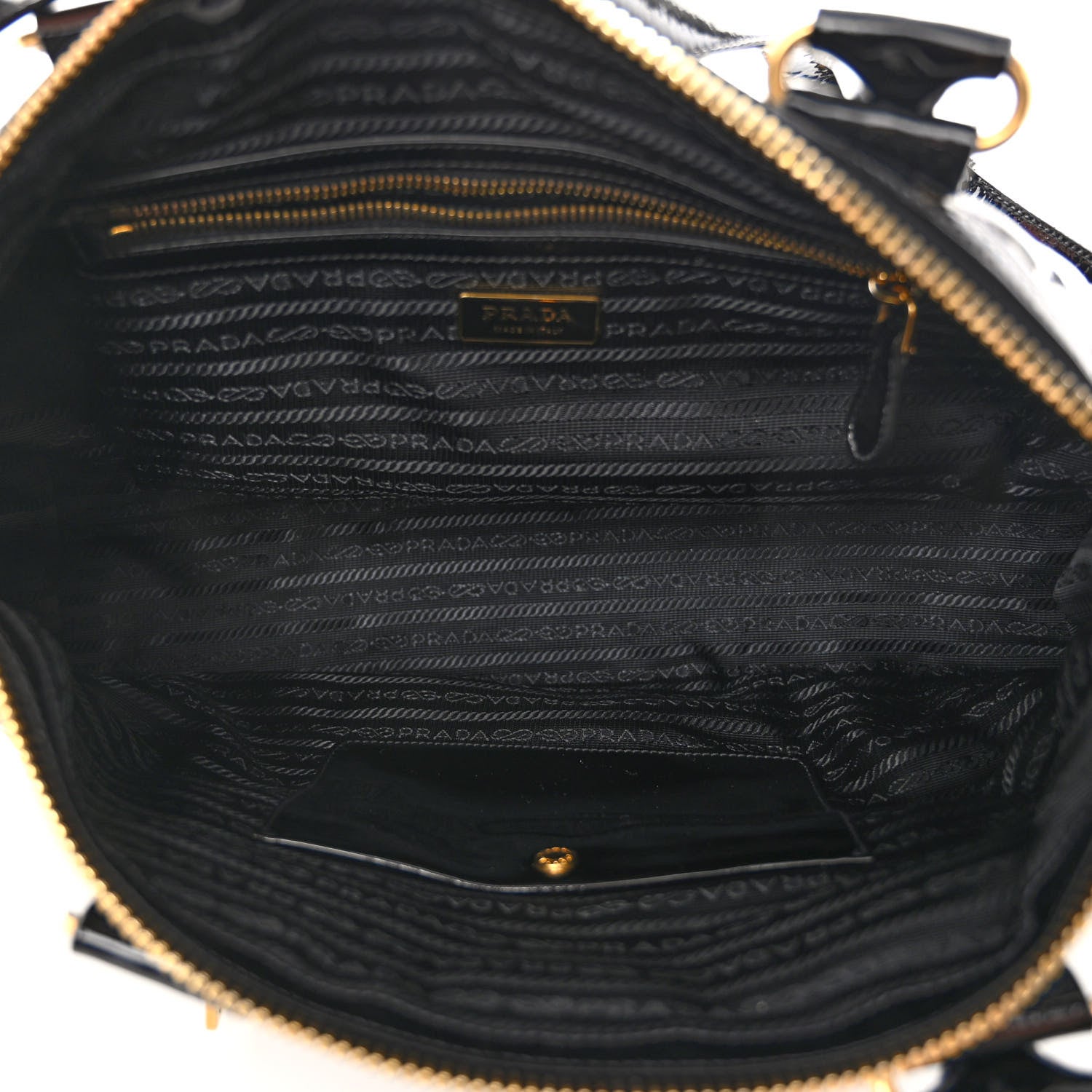 Prada Vernice Shopping Satchel Black 5 of 11