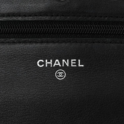 Chanel Patent Quilted Brilliant Wallet On Chain WOC Black 6 of 12