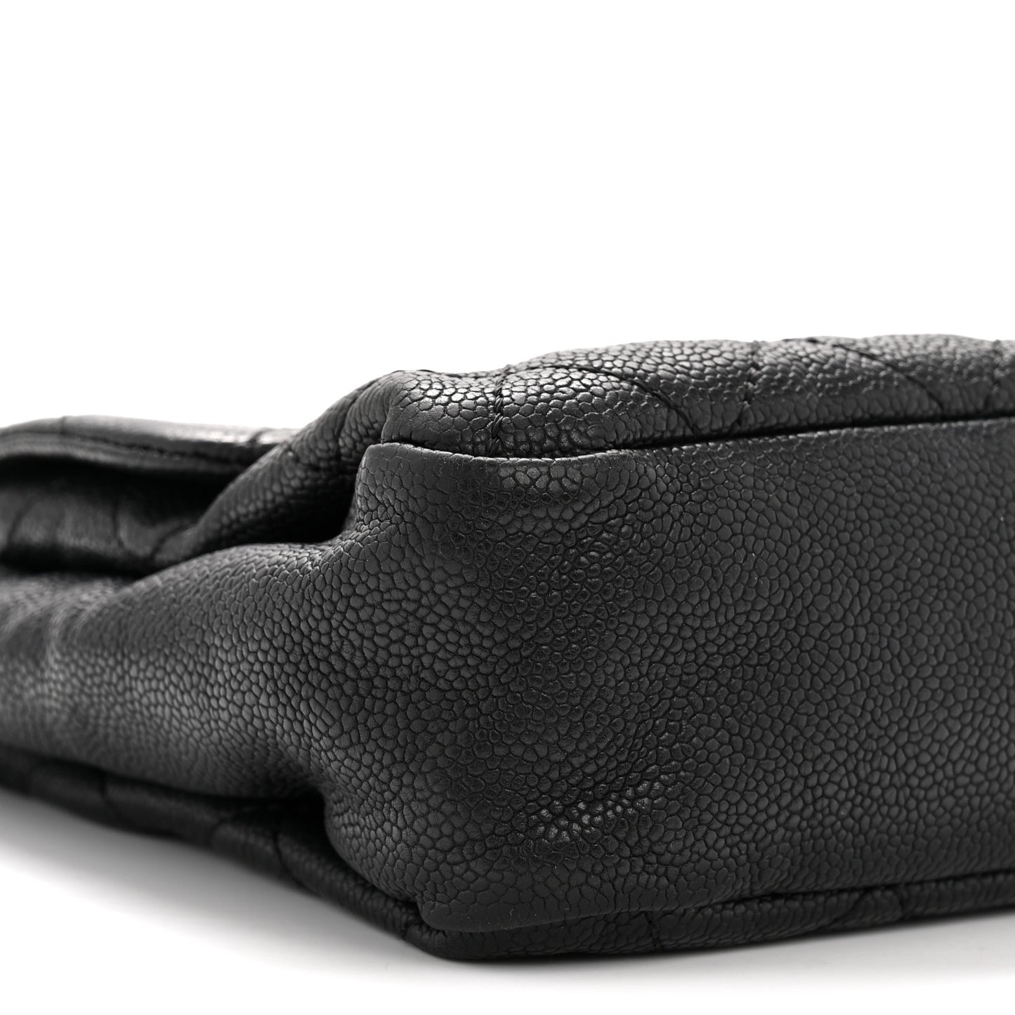 Caviar Quilted Medium Simply CC Flap Black