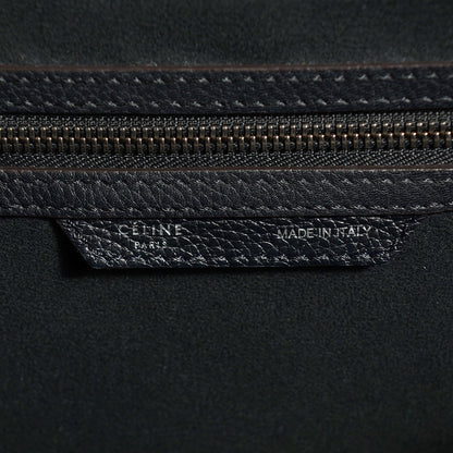 Celine Drummed Calfskin Mini Luggage Black 7 of 9