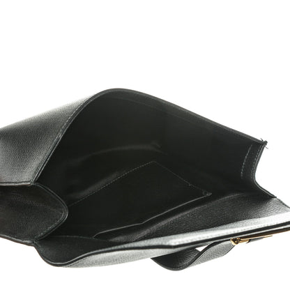 Saint Laurent Textured Calfskin Y Ligne Clutch Black 5 of 6