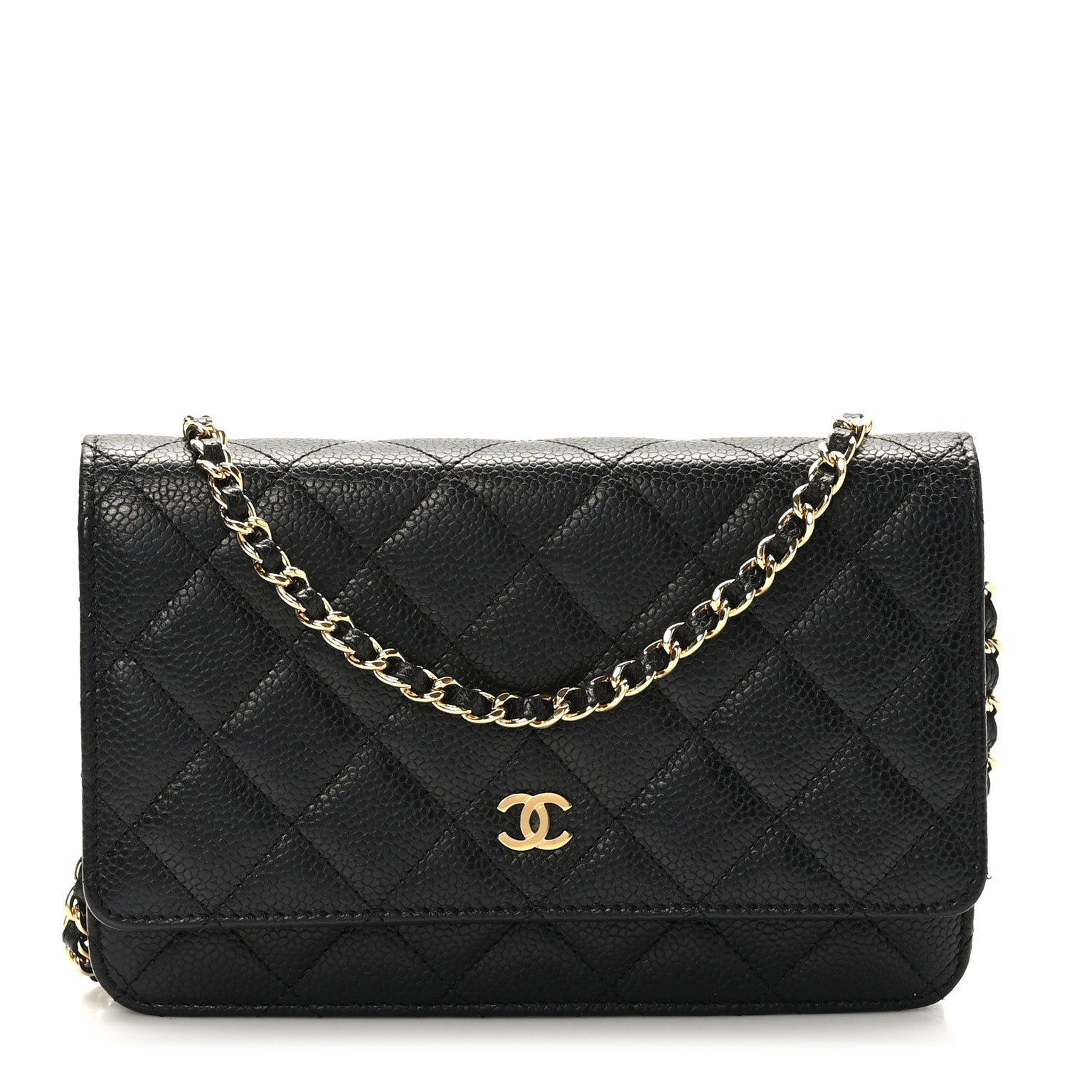 Chanel Caviar Quilted Wallet on Chain WOC Black 1 of 9