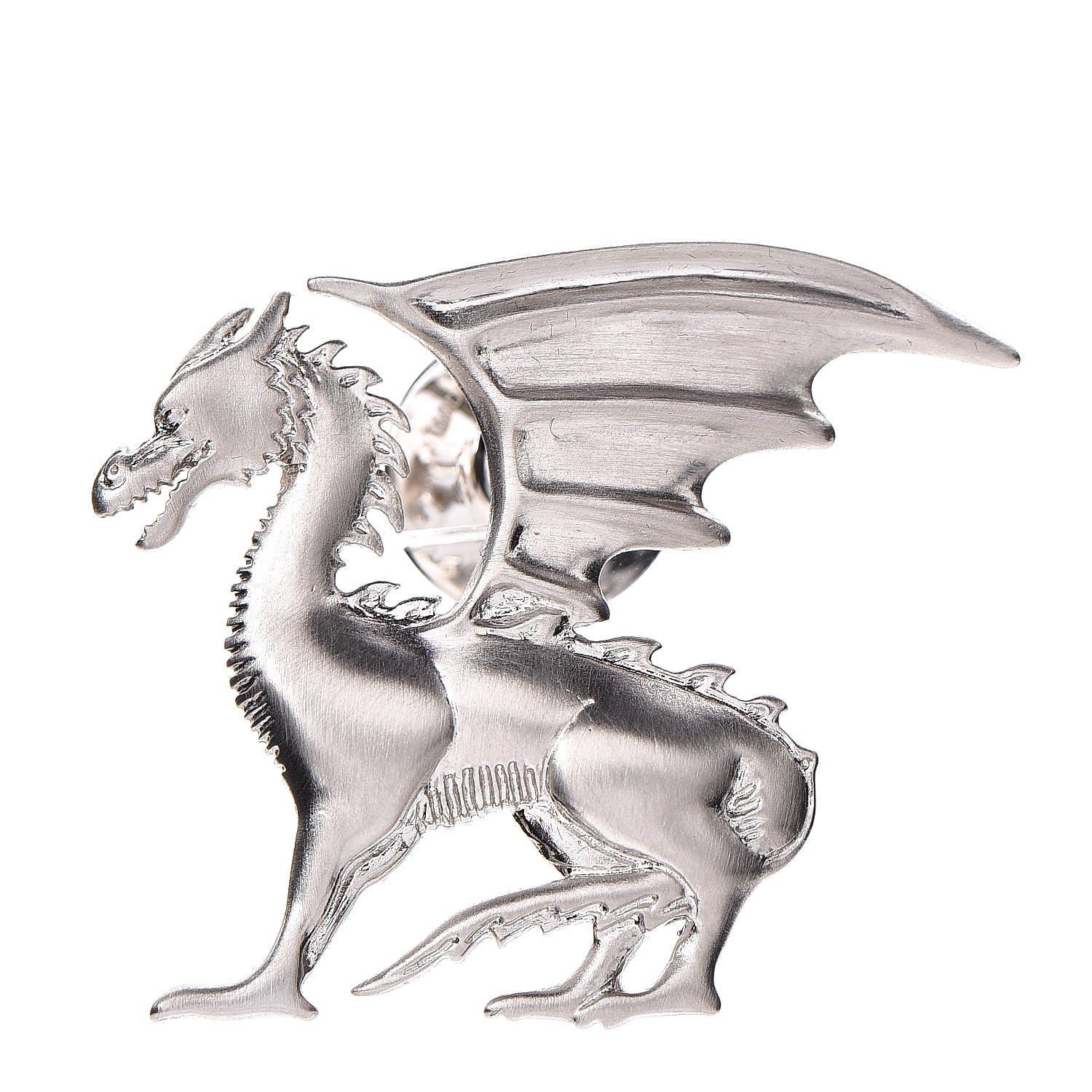 Hermes Palladium Dragon Brooch 1 of 3