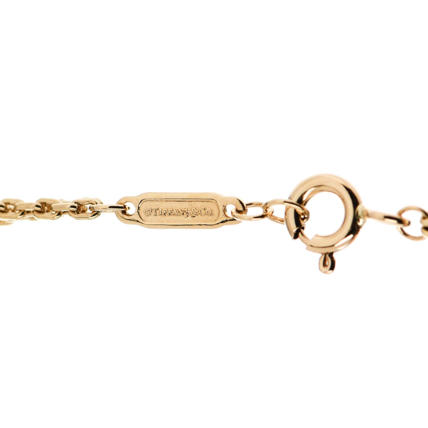 Tiffany 18K Yellow Gold HardWear Double Link Pendant Necklace 5 of 7