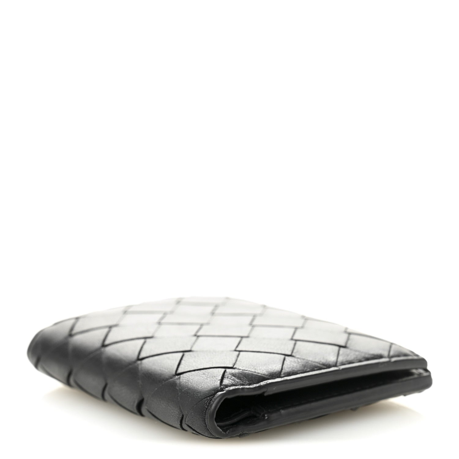 Bottega Veneta Nappa Intrecciato Bifold Zip Wallet Black 4 of 8