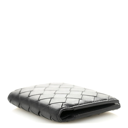 Bottega Veneta Nappa Intrecciato Bifold Zip Wallet Black 4 of 8