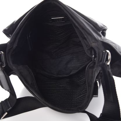 Prada Nylon Vela Messenger Bag Black 5 of 9