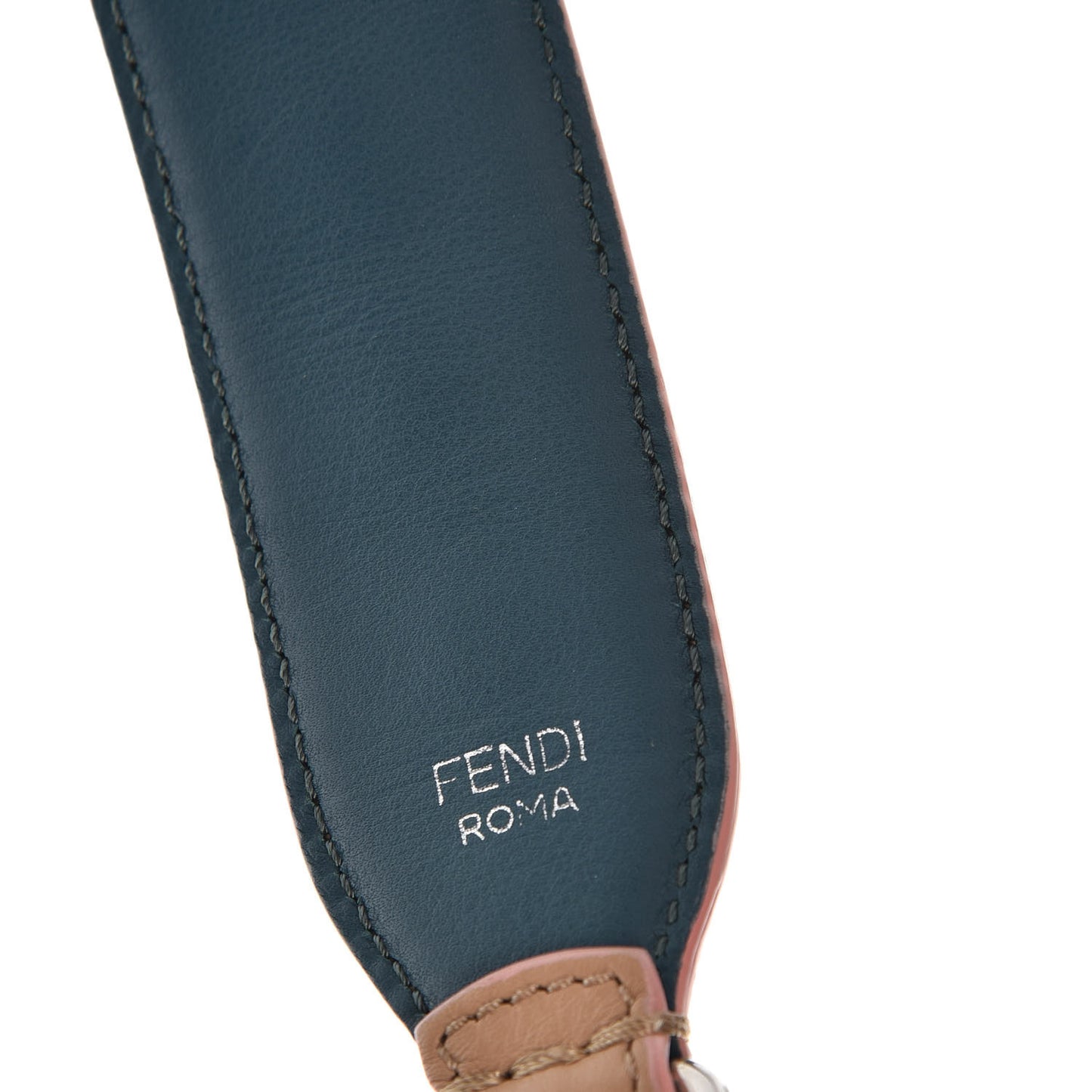 Vitello Dolce Plexiglass Bi-Color Studded Strap You Cuoio Oceano Multicolor