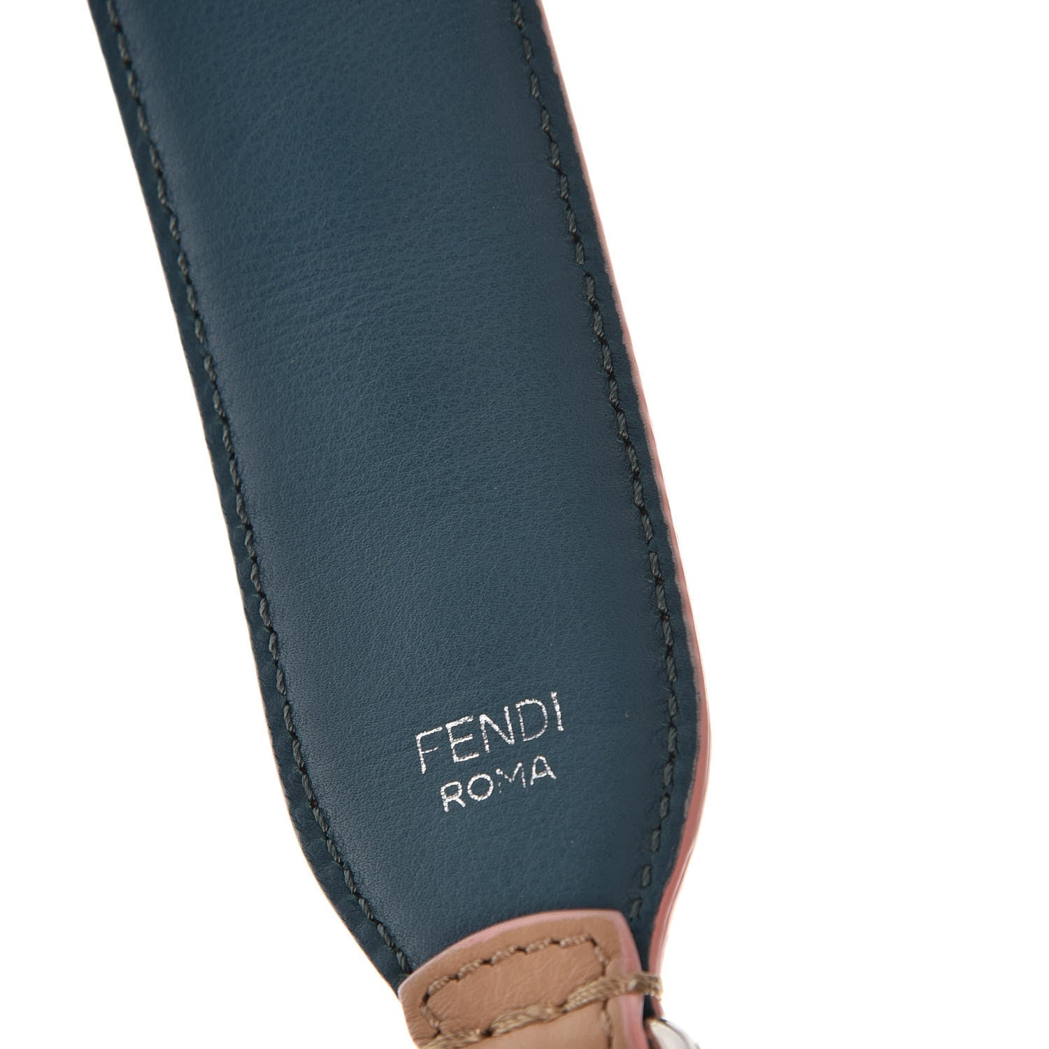 Fendi Vitello Dolce Plexiglass Bi-Color Studded Strap You Cuoio Oceano Multicolor 3 of 5