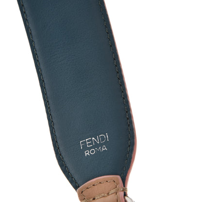 Fendi Vitello Dolce Plexiglass Bi-Color Studded Strap You Cuoio Oceano Multicolor 3 of 5