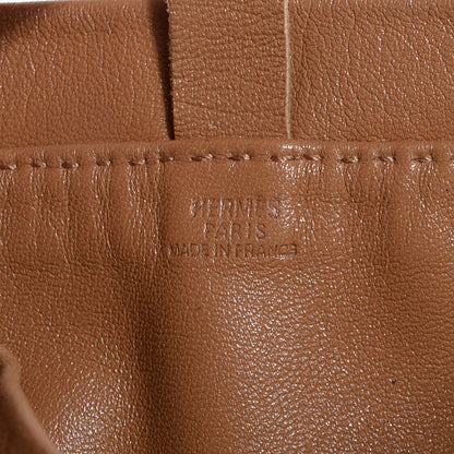 Hermes Milo Lambskin Clou De Selle Pouch Gold 6 of 9