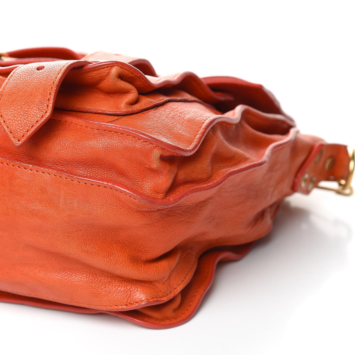 Lambskin Medium PS1 Satchel Orange Pepper