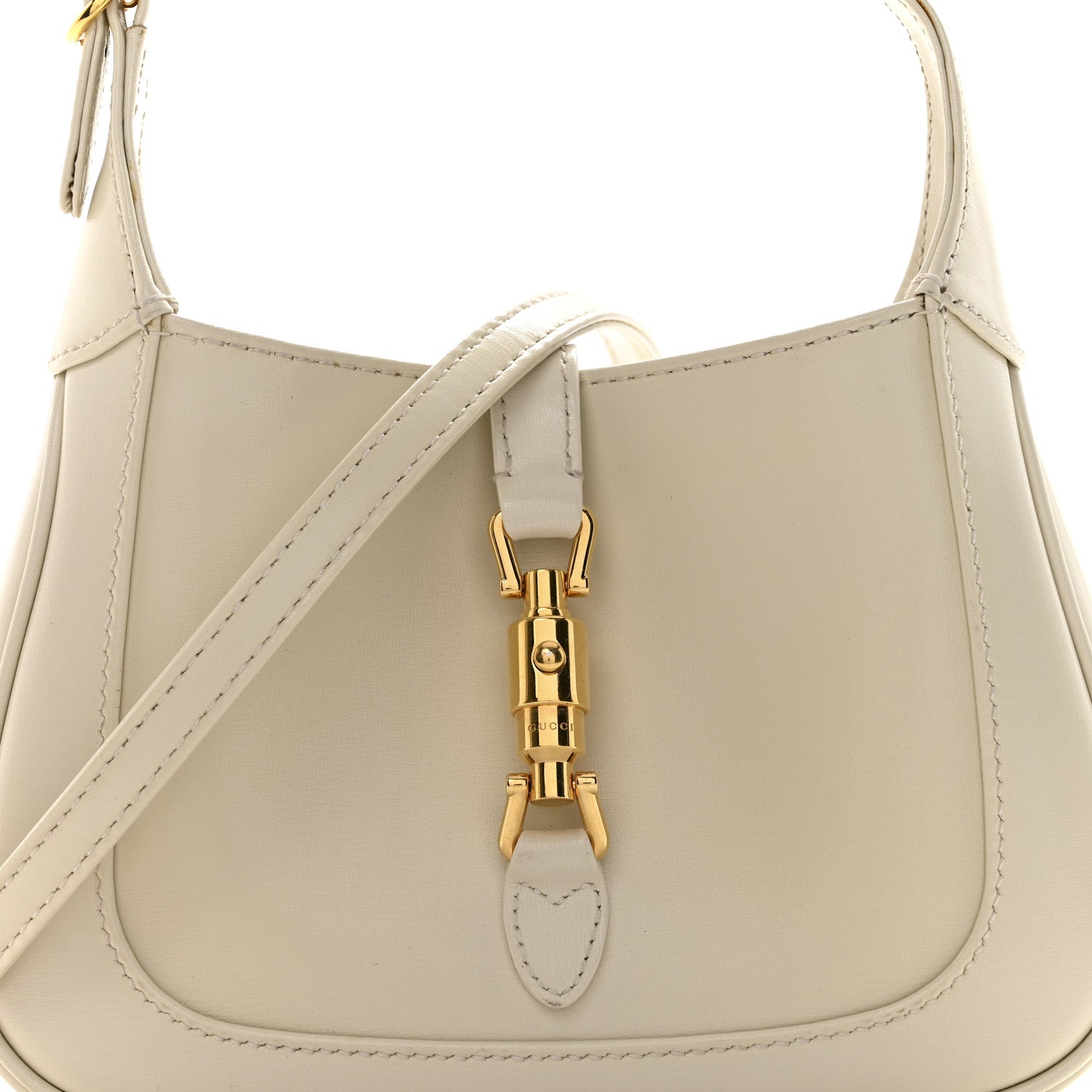 Gucci Boarded Dyana Lux Calfskin Mini Jackie 1961 Hobo Mystic White 8 of 16