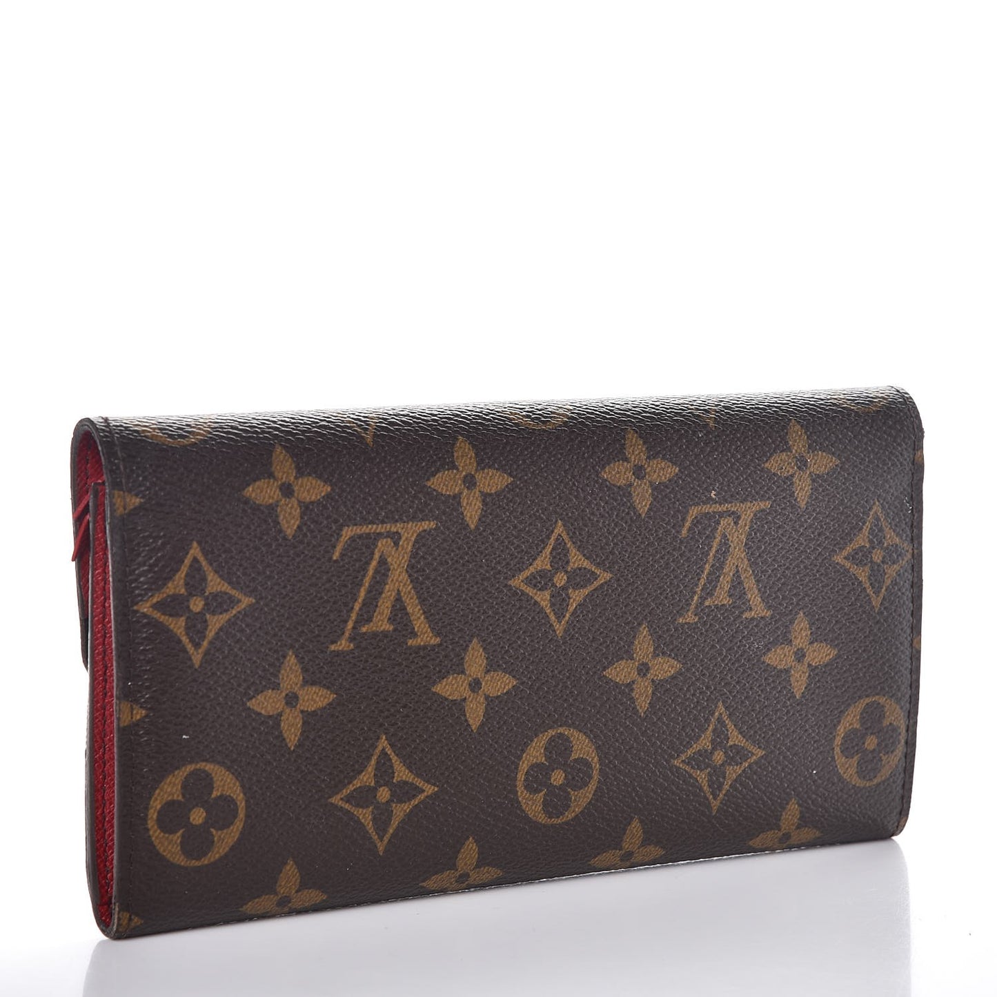 Monogram Emilie Wallet Red