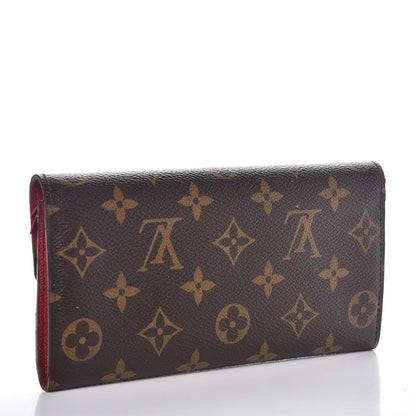 Louis Vuitton Monogram Emilie Wallet Red 3 of 13