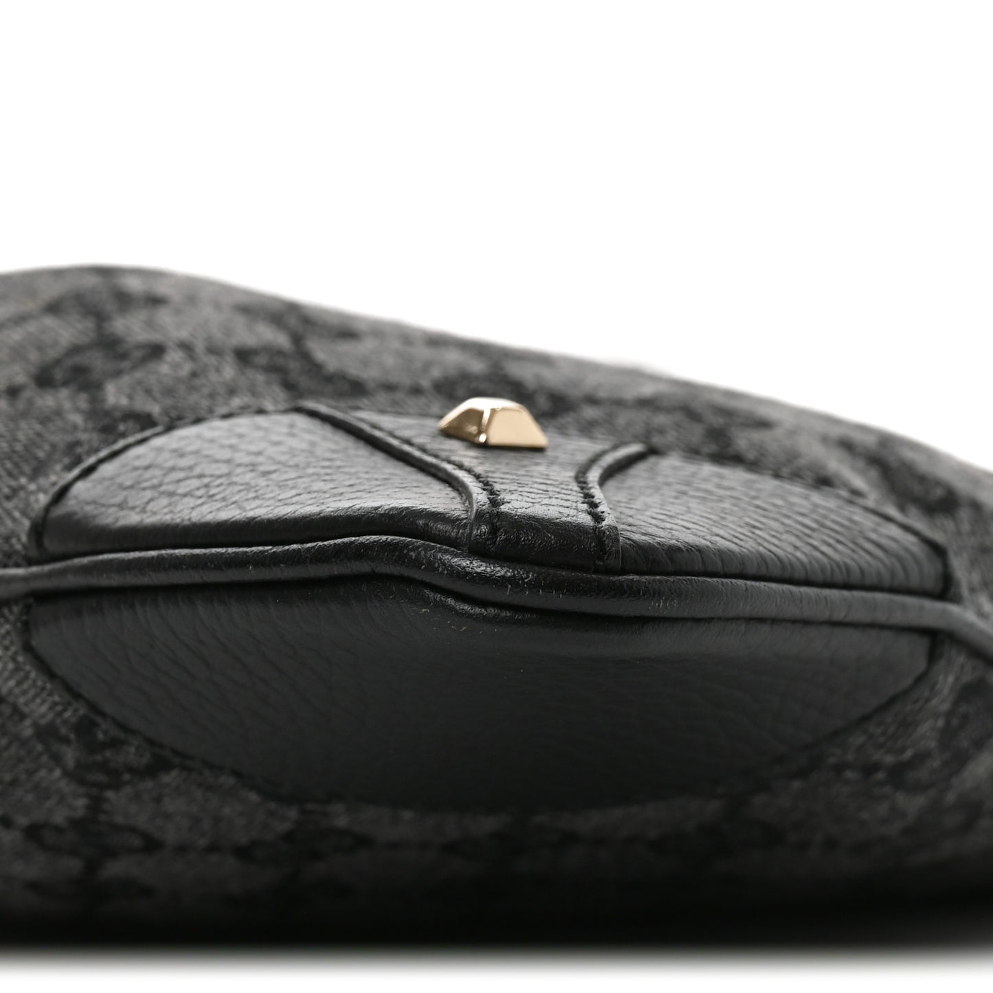 Monogram Flat Messenger Bag Black