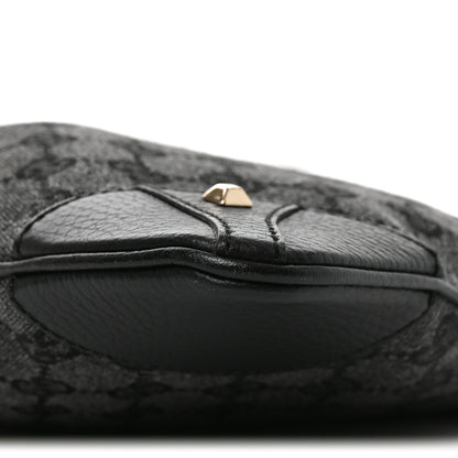 Gucci Monogram Flat Messenger Bag Black 9 of 11