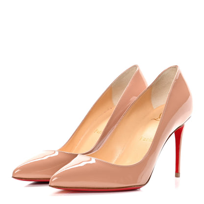 Christian Louboutin Patent Pigalle Follies 85 Pumps 38 Nude 3 of 10
