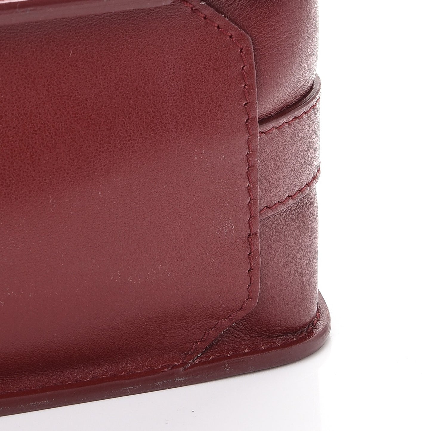 Smooth Calfskin Mini PS11 Classic Shoulder Bag Garnet