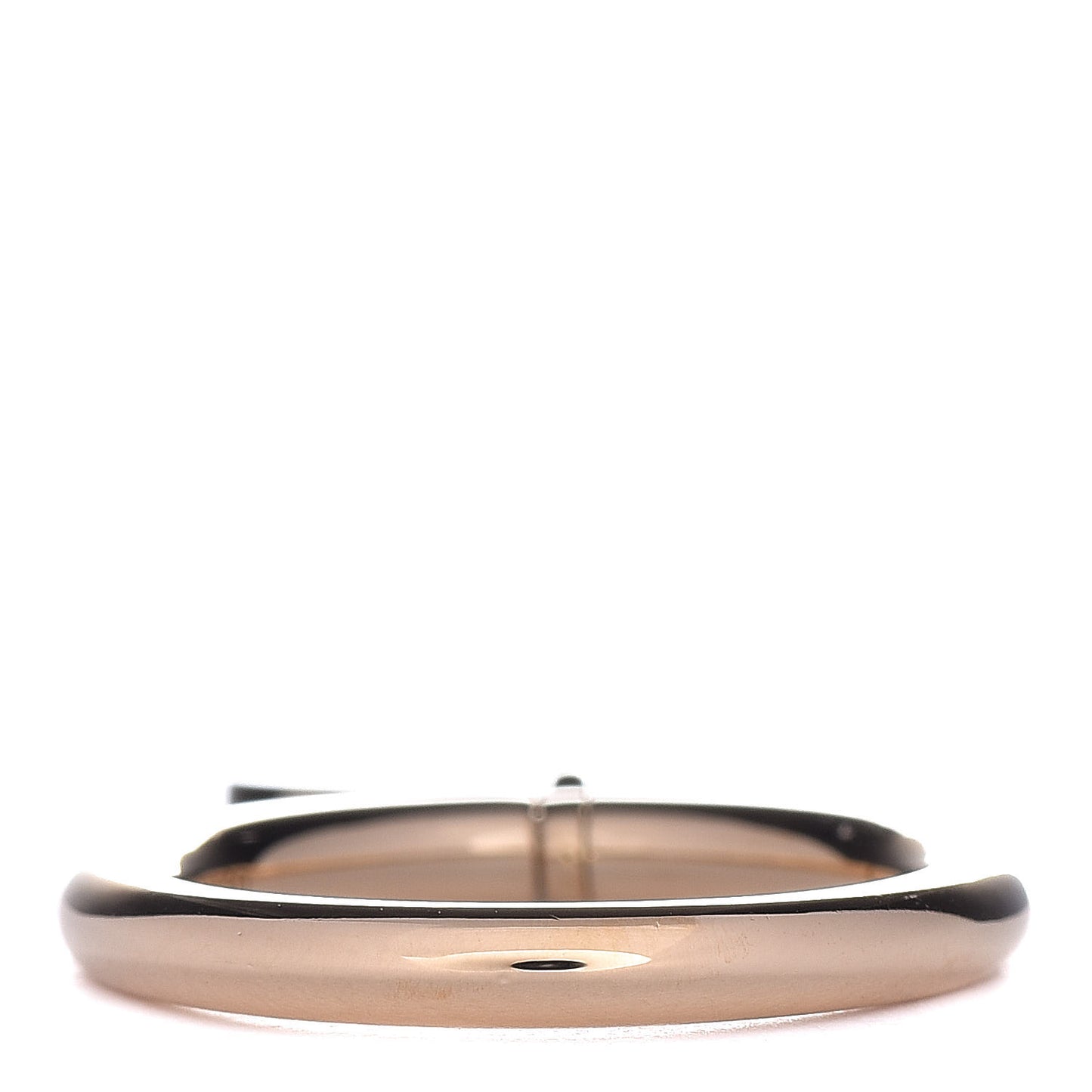 18K Yellow Gold Circle Tag Ring 49 5
